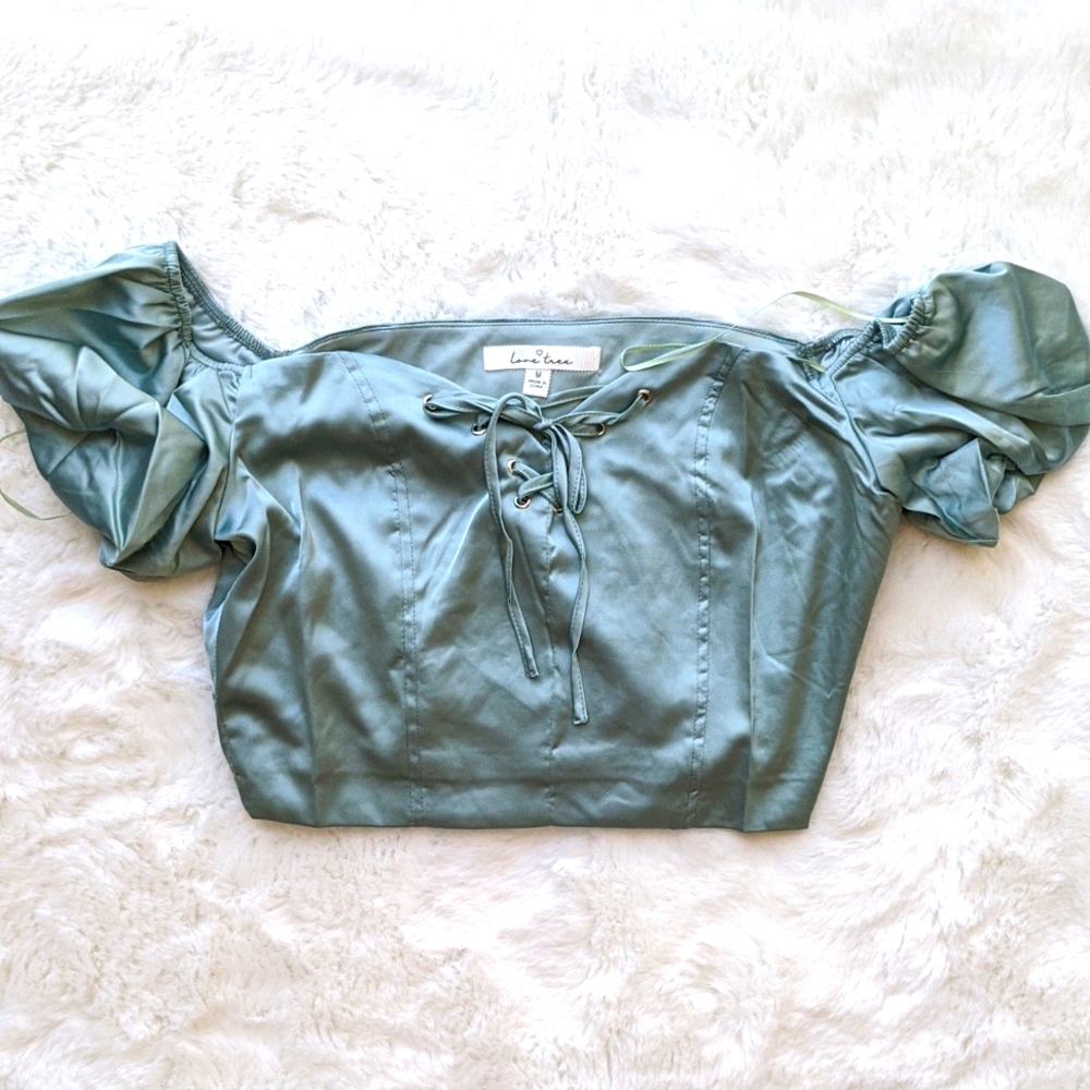 Satin crop top